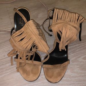 SOLD! Gucci fringe heels